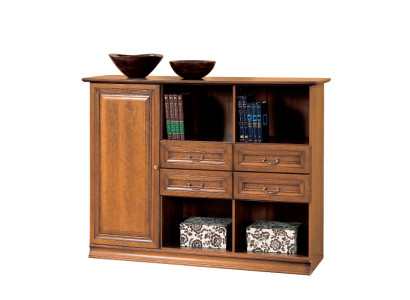 Étagère à livres classique Commode Commode Armoire Buffet Armoire latérale